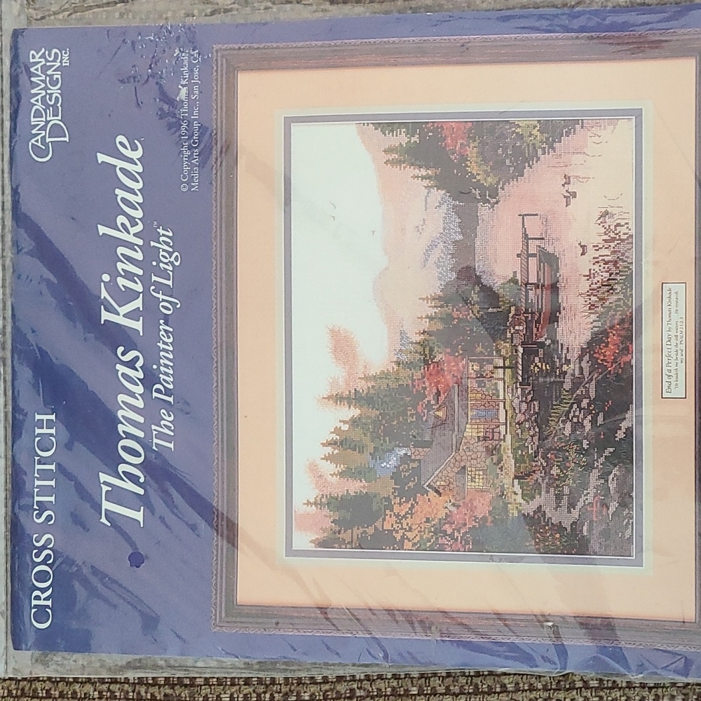 Thomas Kinkade cross stitch kit, new.